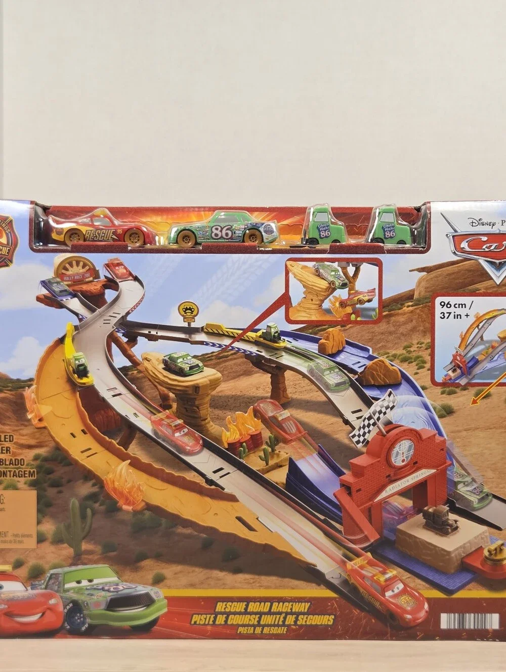 Disney Pixar Cars Race & Rescue Road Raceway Playset New Sealed